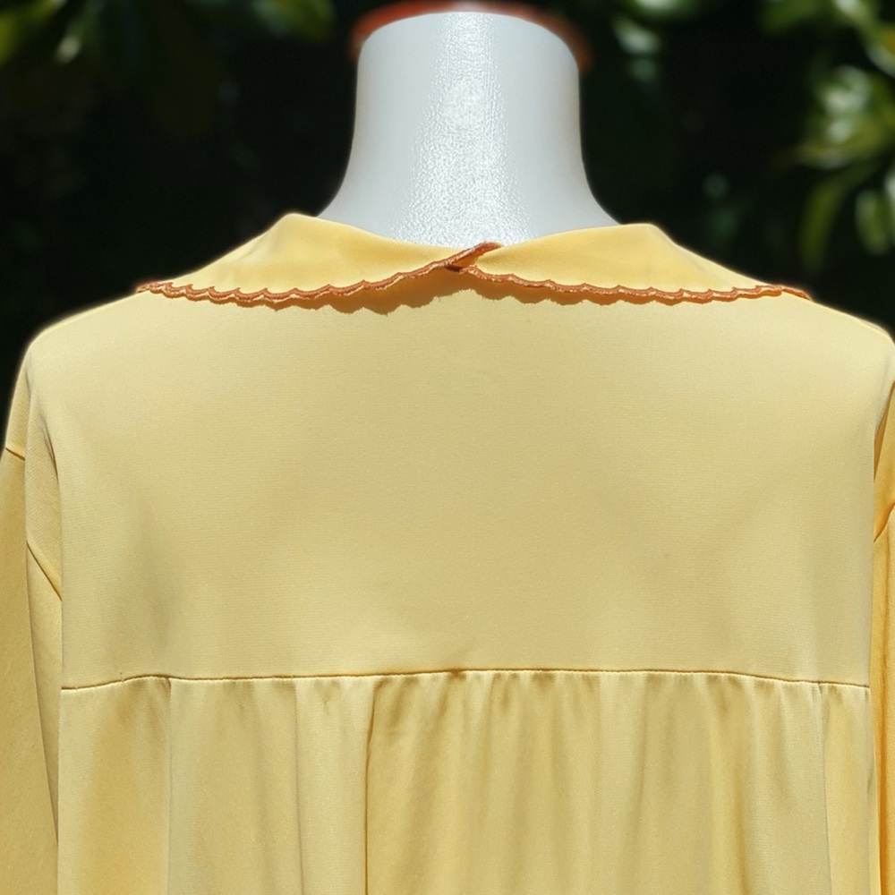 1970s Sears Embroidered Floral Nylon Nightgown - Picture 7 of 9